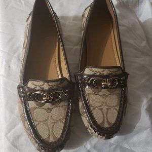 Coach Signature Loafers (Size 8)
